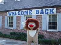 Our school mascot, Austus the Lion 